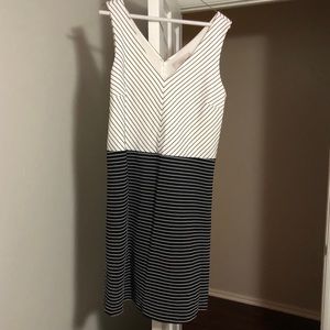 Two-toned stripe dress